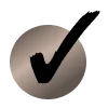 ☑️ Эмодзи «Коричнево-серые буквы цифры иконки» для Telegram