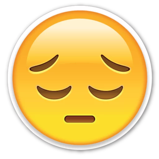 😔 Стикер «Emoji V1.0» для Telegram