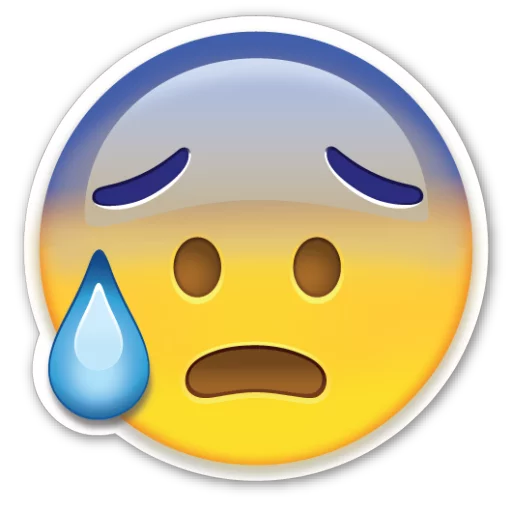 😰 Стикер «Emoji V1.0» для Telegram