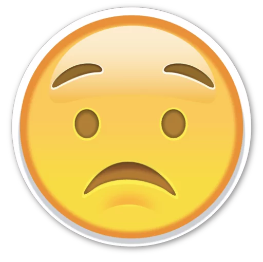 😟 Стикер «Emoji V1.0» для Telegram
