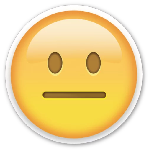 😐 Стикер «Emoji V1.0» для Telegram