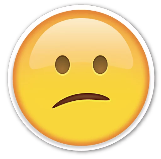 😕 Стикер «Emoji V1.0» для Telegram