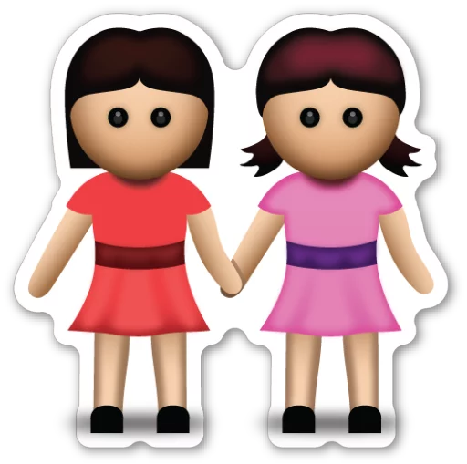 👭 Стикер «Emoji V1.2» для Telegram