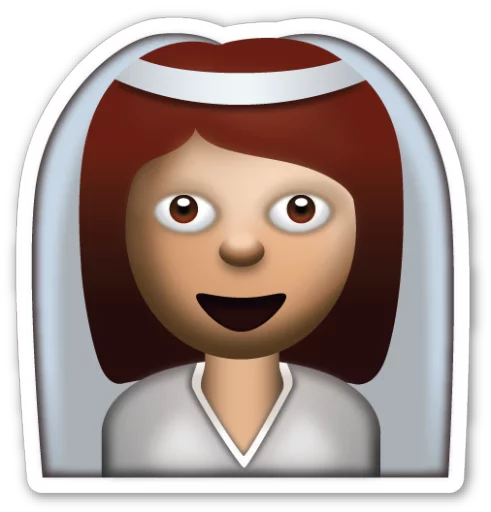 👰 Стикер «Emoji V1.2» для Telegram