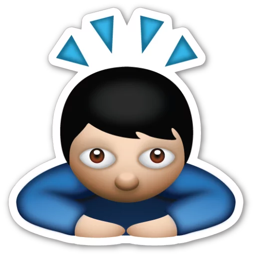 🙇 Стикер «Emoji V1.2» для Telegram
