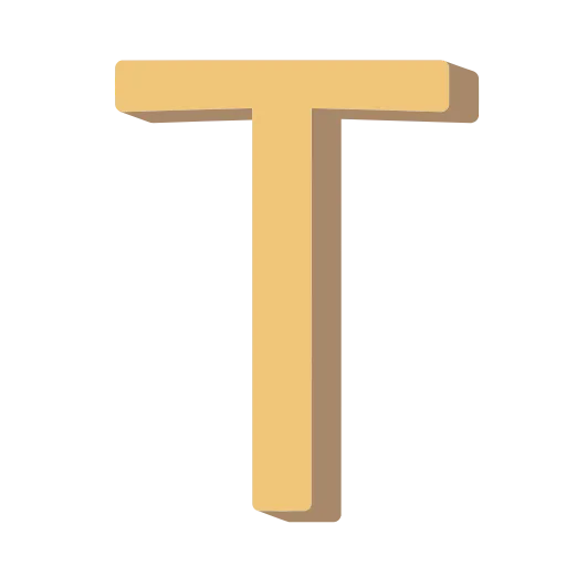 🤩 Эмодзи «Жёлтые буквы» для Telegram