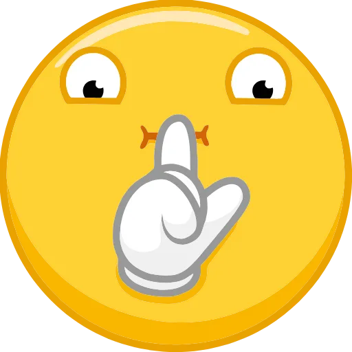 🤫 Эмодзи «Emoji-стикеры» для Telegram
