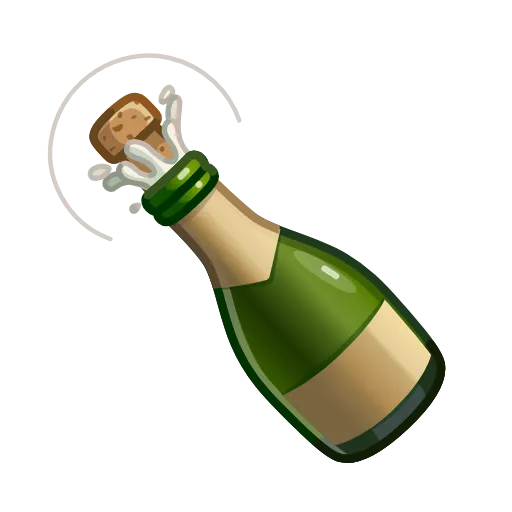 🍾 Стикер «Emoji Appear Animations» для Telegram