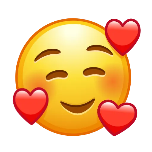 🥰 Стикер «Emoji Appear Animations» для Telegram