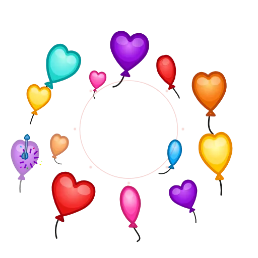 🥰 Стикер «EmojiAroundAnimations» для Telegram