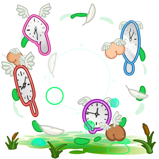 🥱 Стикер «EmojiAroundAnimations» для Telegram