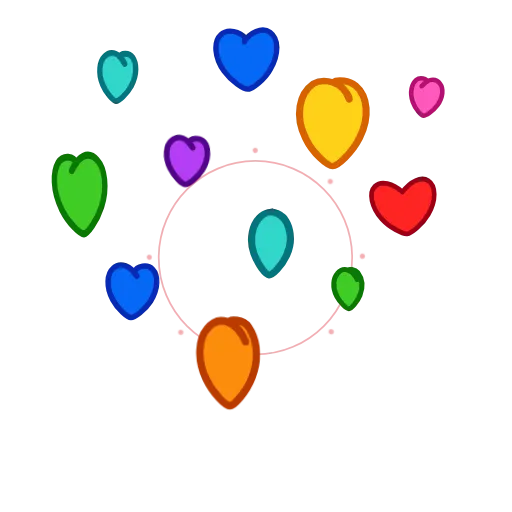 ❤️ Стикер «EmojiAroundAnimations» для Telegram