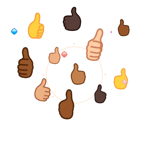 👍 Стикер «EmojiAroundAnimations» для Telegram