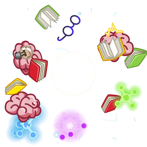 🤓 Стикер «EmojiAroundAnimations» для Telegram