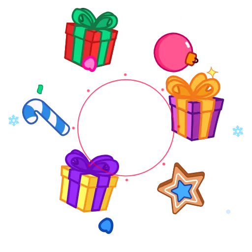 🎅 Стикер «EmojiAroundAnimations» для Telegram