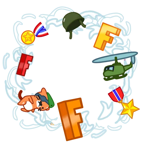 🫡 Стикер «EmojiAroundAnimations» для Telegram