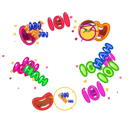 🤣 Стикер «EmojiAroundAnimations» для Telegram
