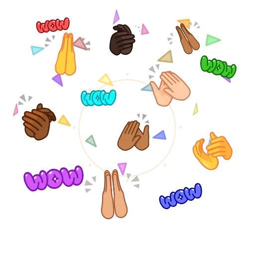 👏 Стикер «EmojiAroundAnimations» для Telegram
