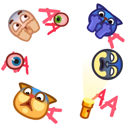 😨 Стикер «EmojiAroundAnimations» для Telegram
