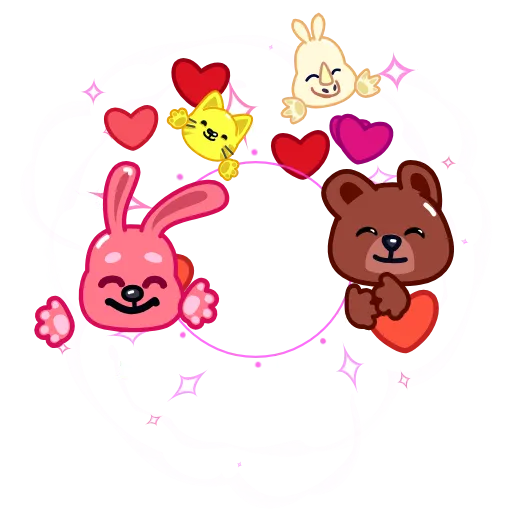 🤗 Стикер «EmojiAroundAnimations» для Telegram