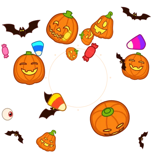 🎃 Стикер «EmojiAroundAnimations» для Telegram