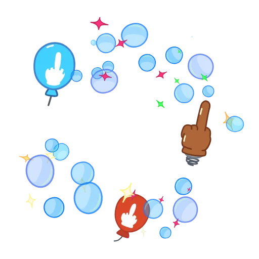 🖕 Стикер «EmojiAroundAnimations» для Telegram