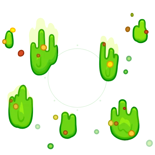 🤮 Стикер «EmojiAroundAnimations» для Telegram