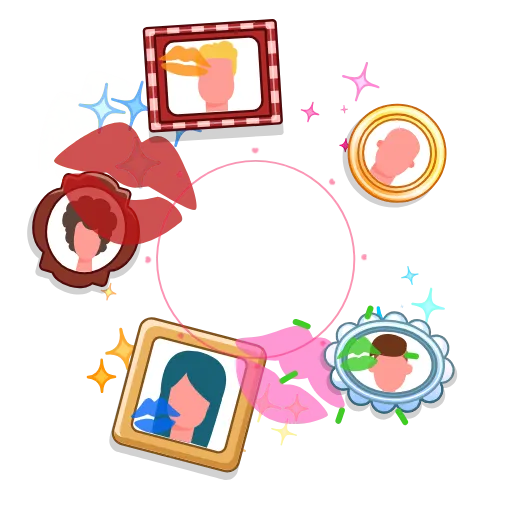 💋 Стикер «EmojiAroundAnimations» для Telegram