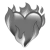 ❤️‍🔥 Эмодзи «Black and white» для Telegram