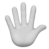 🖐️ Эмодзи «Black and white» для Telegram