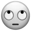 🙄 Эмодзи «Black and white» для Telegram