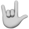 🤟 Эмодзи «Black and white» для Telegram