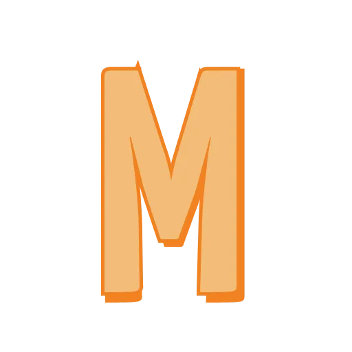 🔴 Эмодзи «Векторные персиковые буквы, иконки» для Telegram