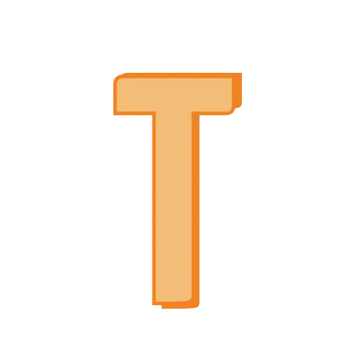 🔘 Эмодзи «Векторные персиковые буквы, иконки» для Telegram