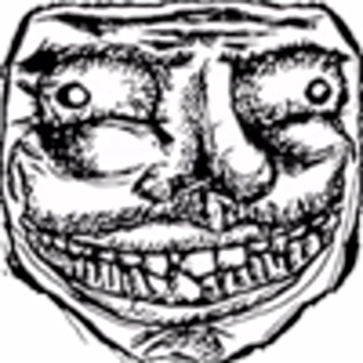 🤒 Эмодзи «Trollfaces» для Telegram