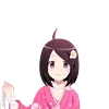 🤒 Эмодзи «Anime chan splitted» для Telegram