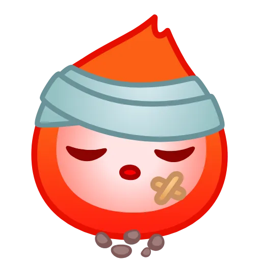 😲 Эмодзи «Fire» для Telegram