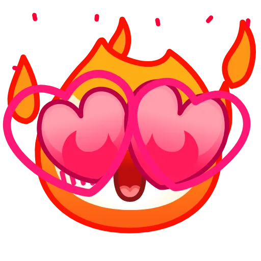 😲 Эмодзи «Fire» для Telegram