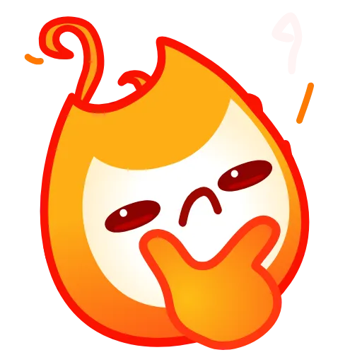 😲 Эмодзи «Fire» для Telegram