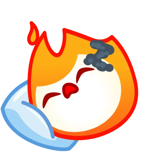 😲 Эмодзи «Fire» для Telegram
