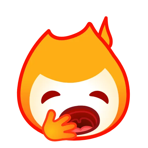 😲 Эмодзи «Fire» для Telegram
