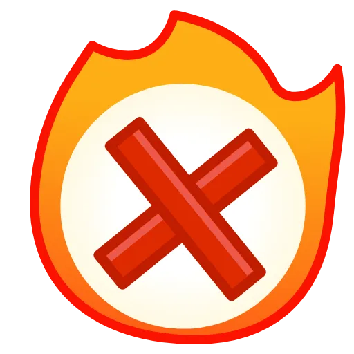 😲 Эмодзи «Fire» для Telegram