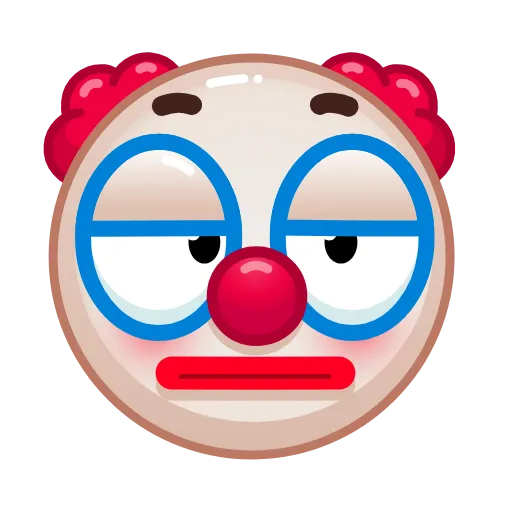 😲 Эмодзи «Clown» для Telegram