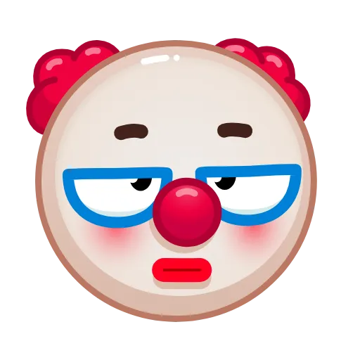😲 Эмодзи «Clown» для Telegram