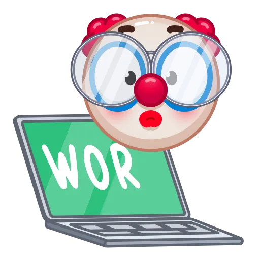 😲 Эмодзи «Clown» для Telegram