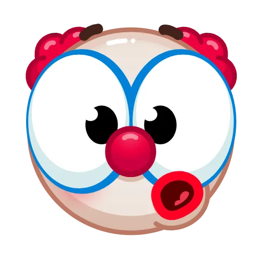 😲 Эмодзи «Clown» для Telegram