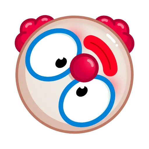 😲 Эмодзи «Clown» для Telegram