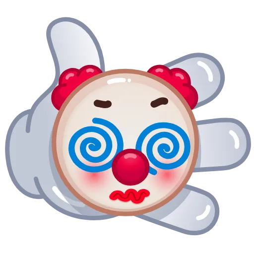 😲 Эмодзи «Clown» для Telegram