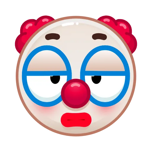 😲 Эмодзи «Clown» для Telegram