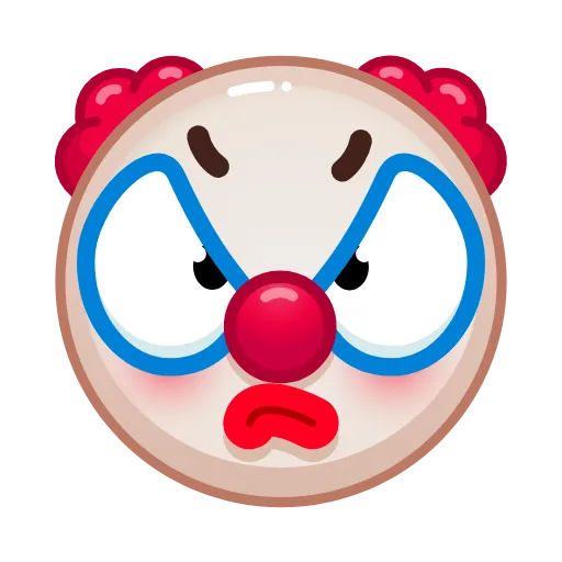 😲 Эмодзи «Clown» для Telegram